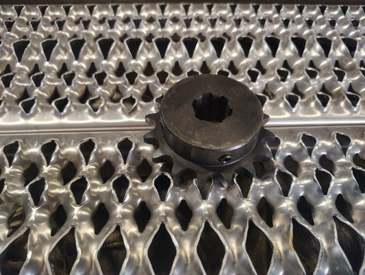 1" 6 Spline 16 tooth # 50 Sprocket | 50BS16 | Warren Double Chain Drive |