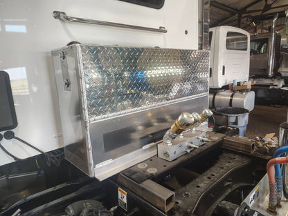 50 Gallon Upright Hydraulic Tank w/ In Tank Filter Mount | Hydraulic Reservoir | Aluminum