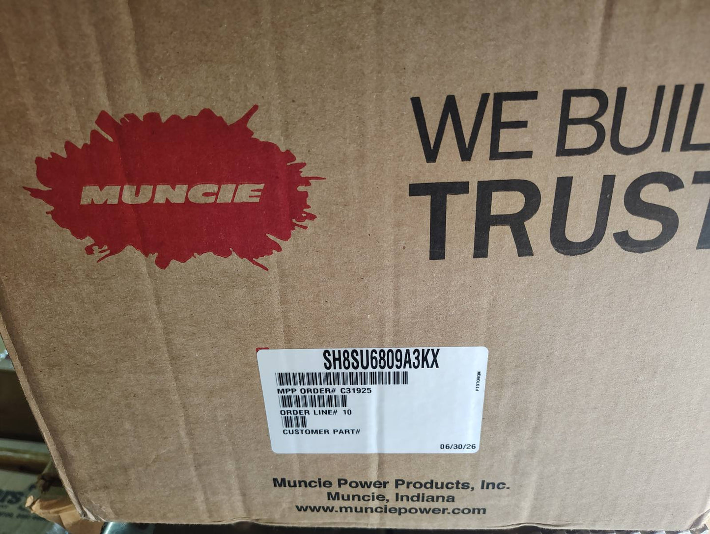 Muncie SH8SU6809A3KX PTO